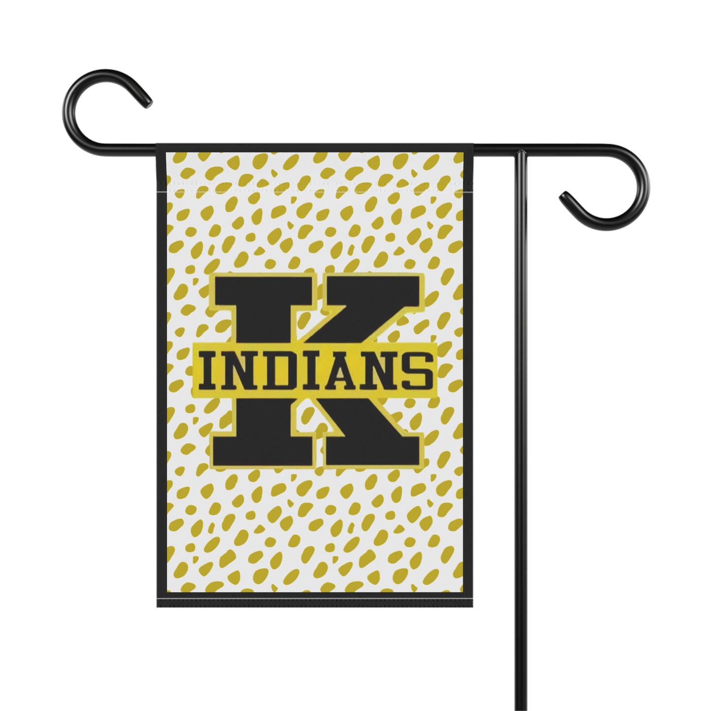 Kennett Indians Yard Flag - Gold Dot School Spirit House Banner