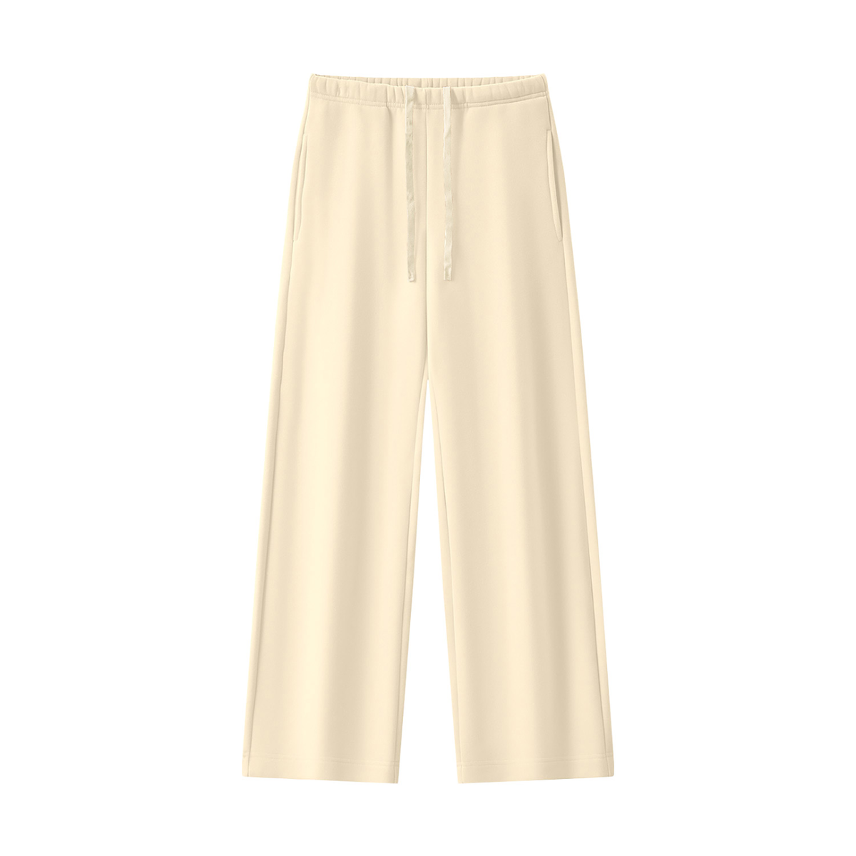 Women's Straight Leg Fleece Sweatpants - Matching Mockneck Set