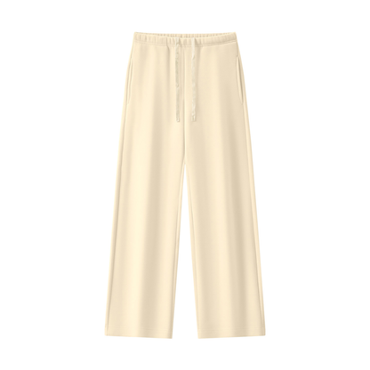 Women's Straight Leg Fleece Sweatpants - Matching Mockneck Set