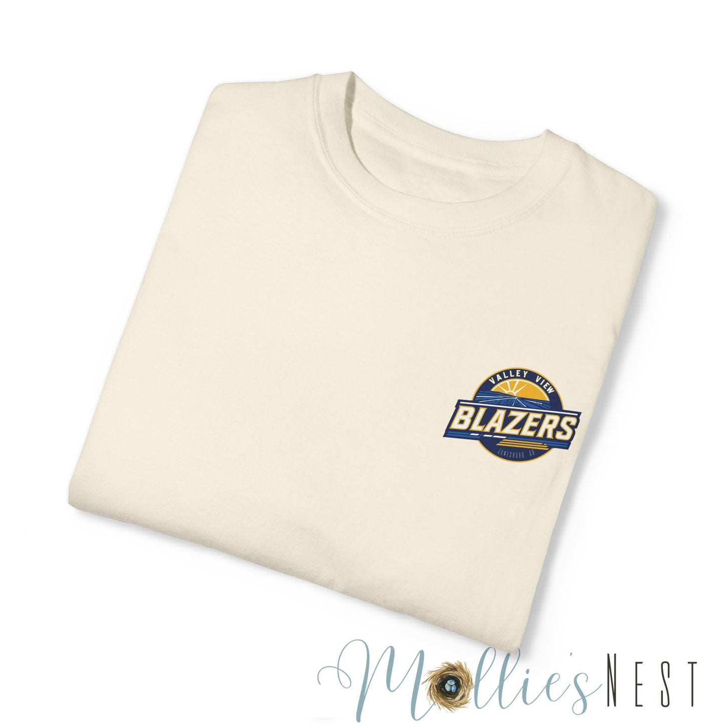 Unisex Garment-Dyed T-shirt. Valley View Blazers - CUSTOM Design. June 2025