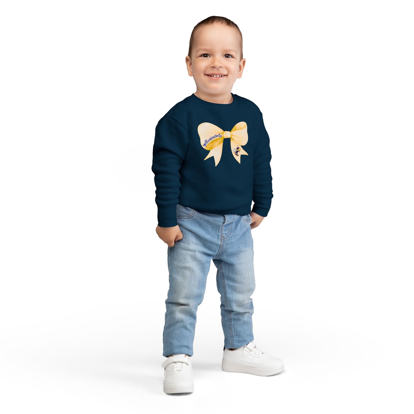 TODDLER. Yellowjackets Bow Sweatshirt