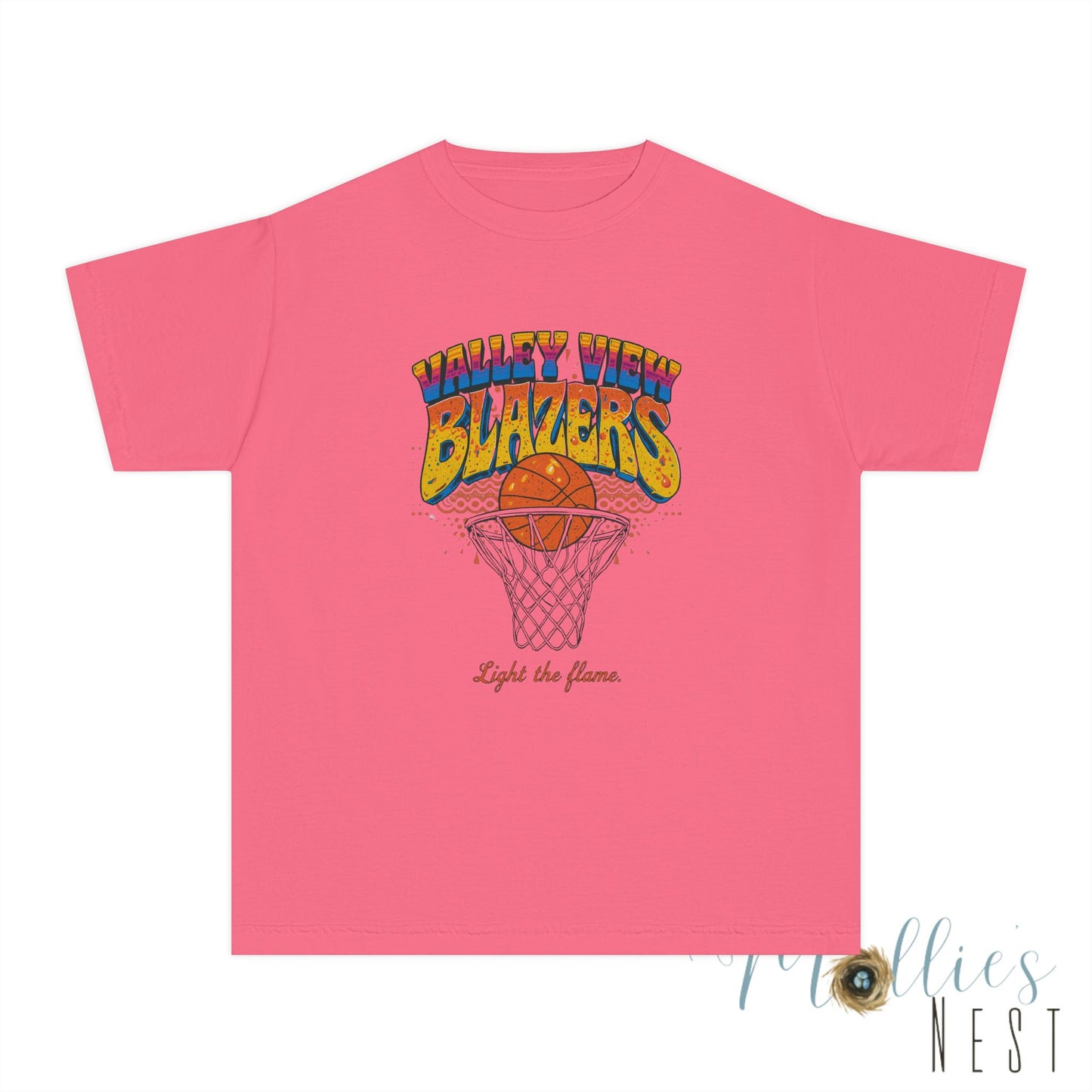 Youth Basketball Tee - Retro Valley View Blazers