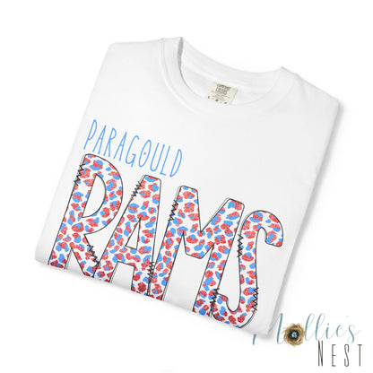 Paragould Rams T-Shirt — Leopard Letter Tee