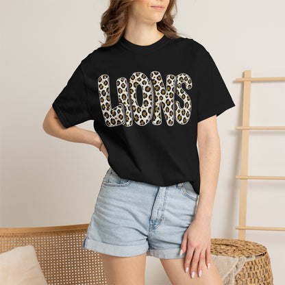 LIONS Leopard Stacked Graphic T-Shirt - ADULT