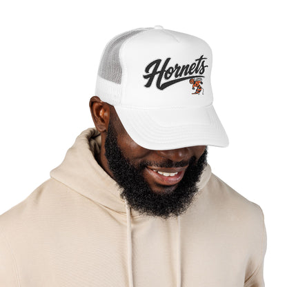 Foam Trucker Hat. Harrisburg Hornets with hornet logo.