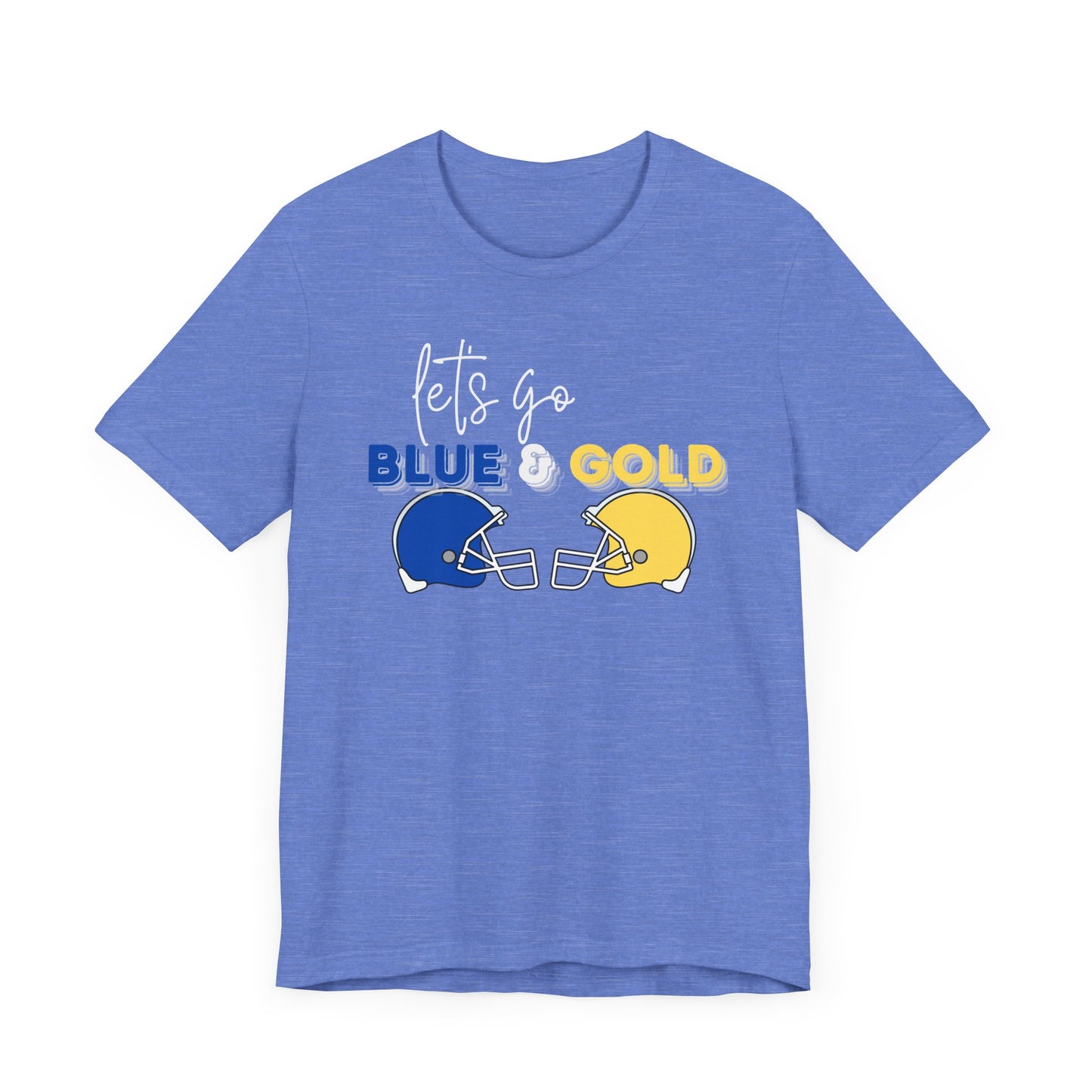 ADULT. Blue & Gold Jersey Short Sleeve Tee