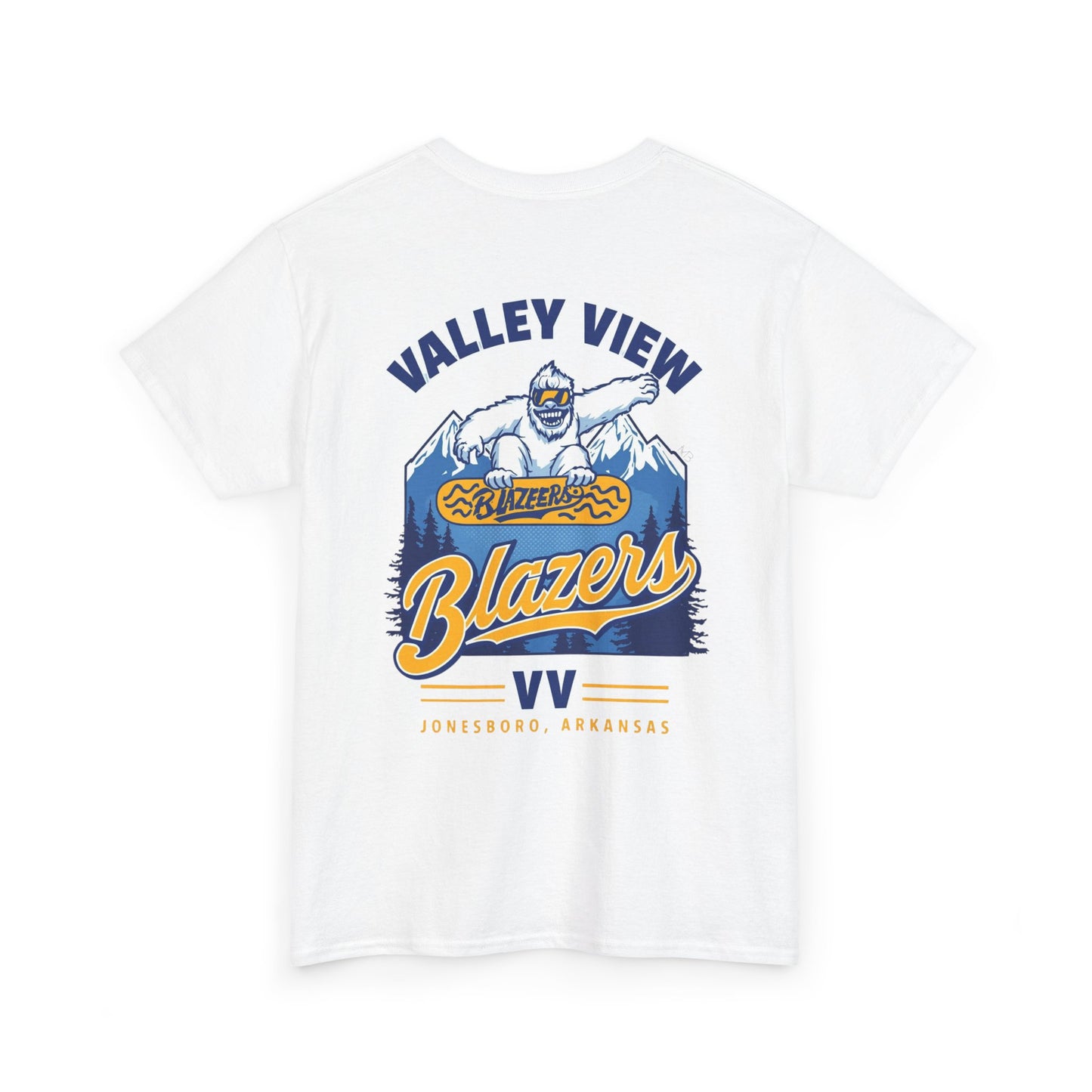 Valley View Blazers T‑Shirt — Mountain Yeti. MANNLY BRAND 2026