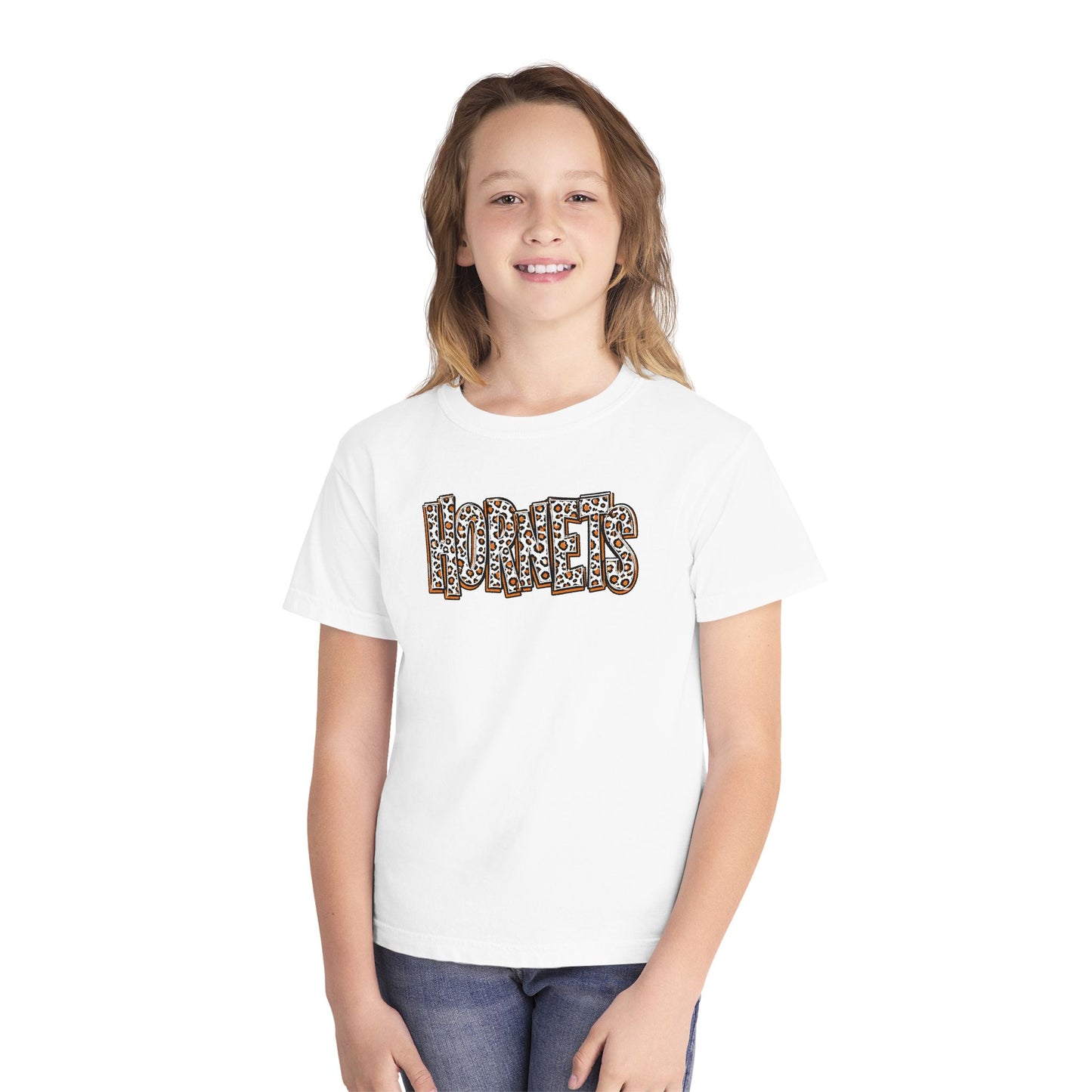 Youth Harrisburg Hornets Leopard Print Graphic Kids T‑Shirt