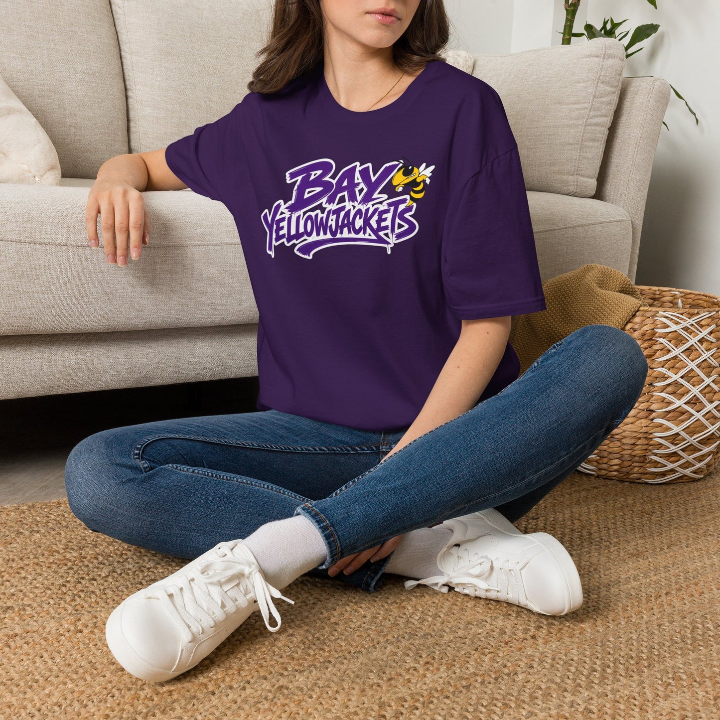 ADULT. Bay Yellowjackets T-Shirt — Mascot Tee