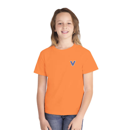 YOUTH Blazers Vin tage Logo T-Shirt — Retro Blue & Gold Team Logo T‑Shirt