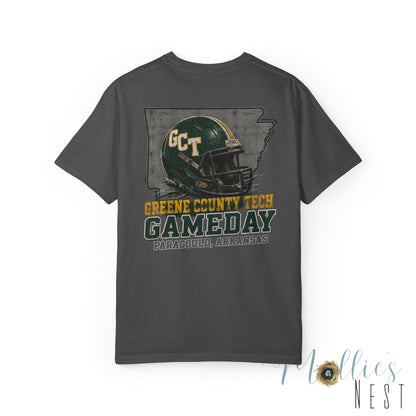 Gameday Football T-Shirt — Greene County Tech (GCT) Vintage Helmet