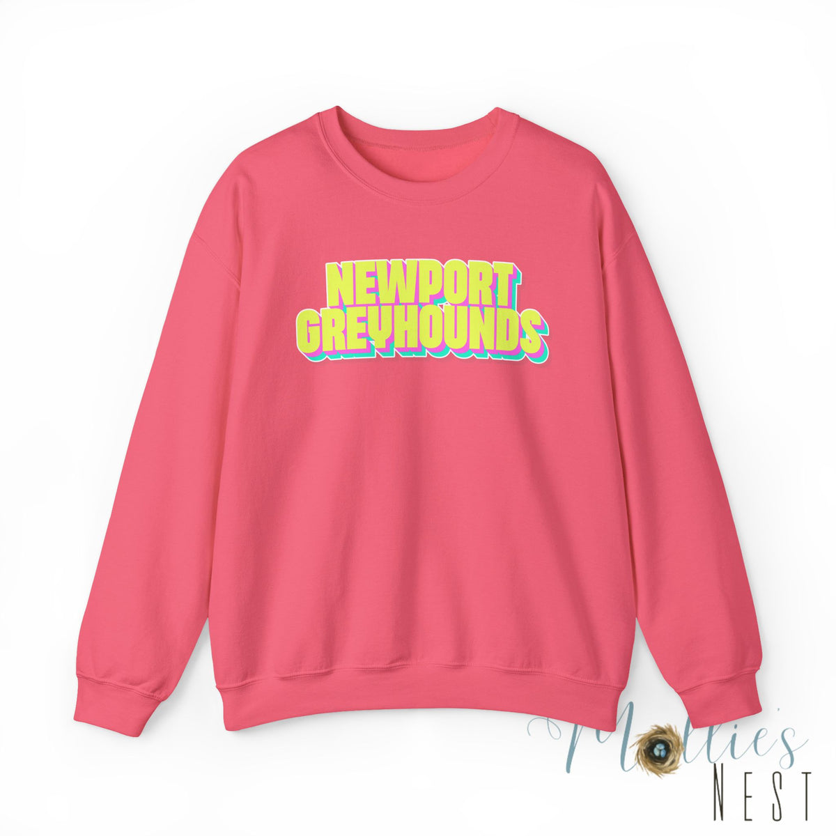 Adult. Newport Greyhounds. NEON sweatshirt