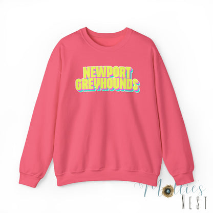Adult. Newport Greyhounds. NEON sweatshirt