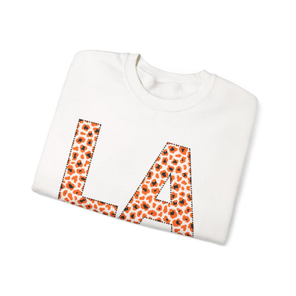 Lee Academy LA Cougars Leopard Print School Spirit Sweatshirt