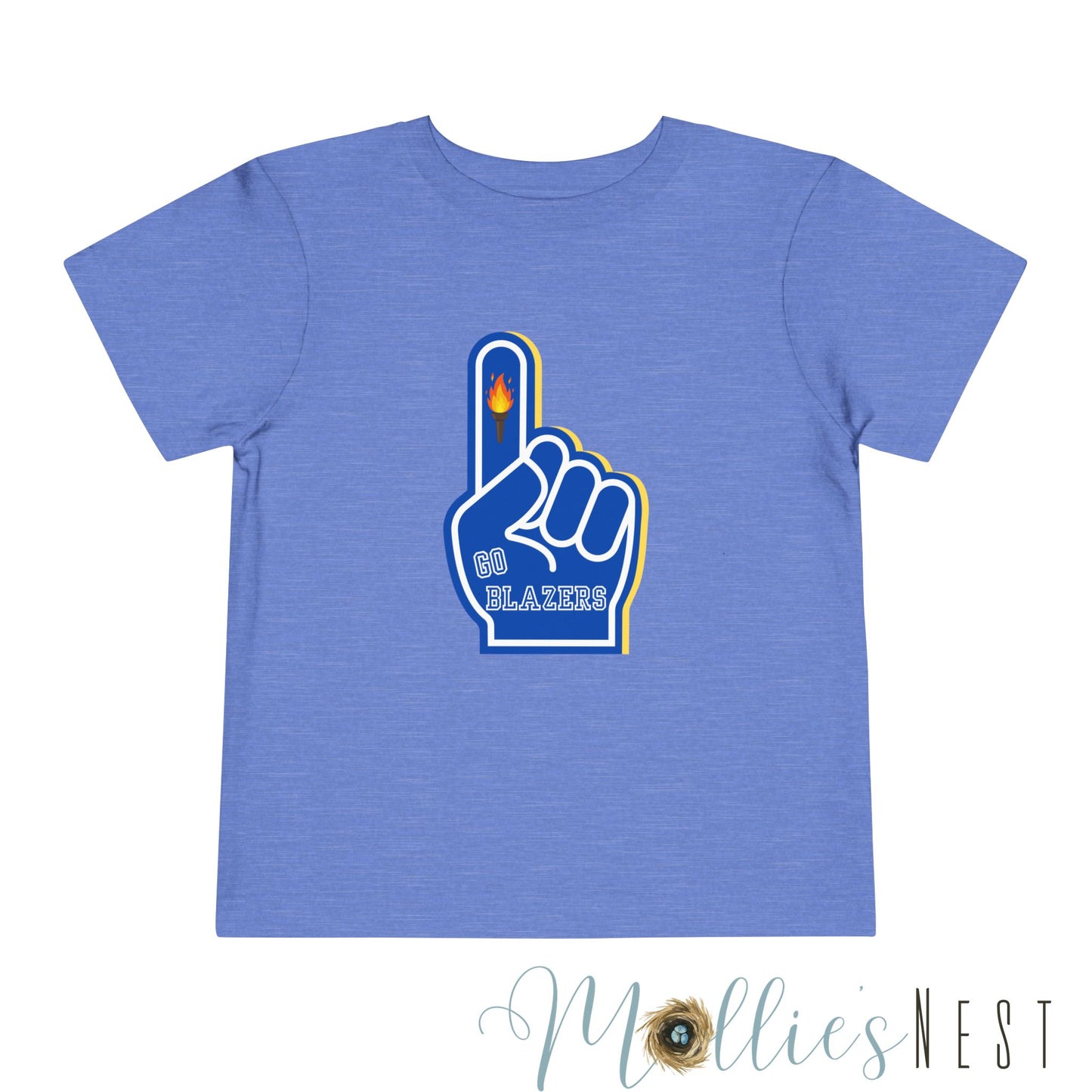 Toddler Blazer Foam Finger. Short Sleeve Tee