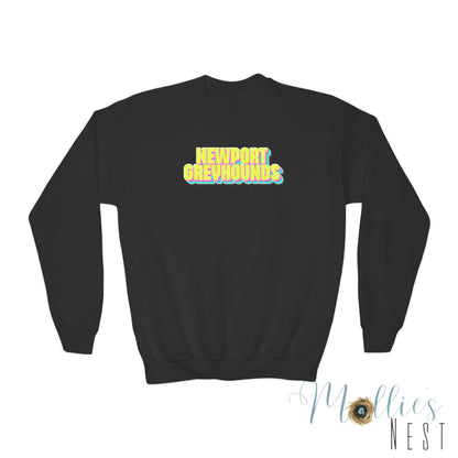 YOUTH. Newport Greyhounds Neon Crewneck Sweatshirt