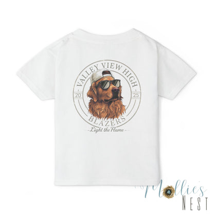 Valley View Blazers. Dog Graphic Toddler T-Shirt (2-sided design)