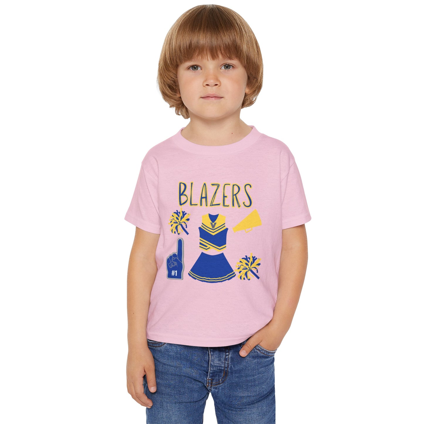 Blazers Cheer. Heavy Cotton™ Toddler T-shirt