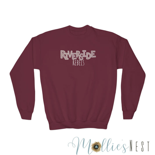 Youth Crewneck Sweatshirt. Riverside Rebels