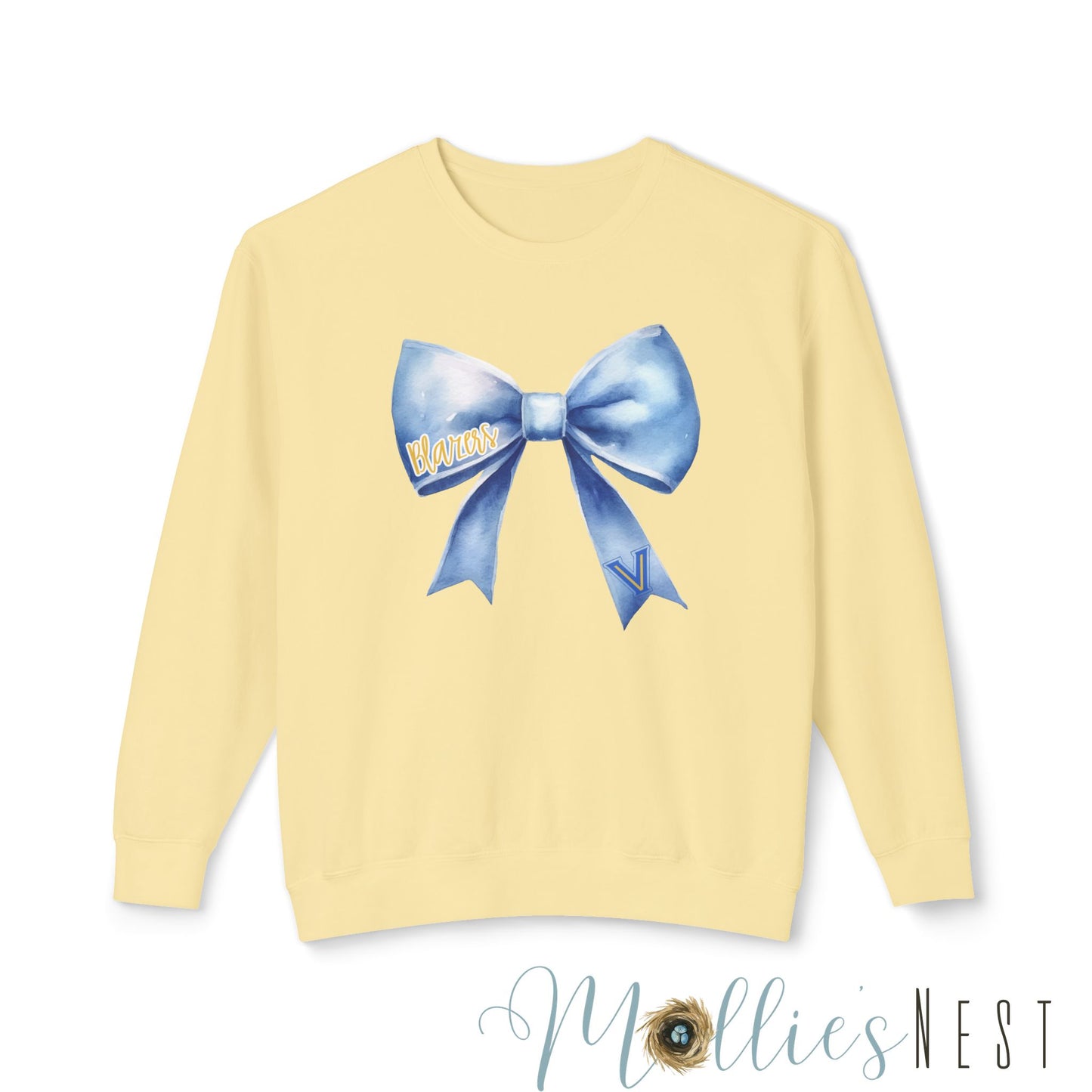 Blazers Bow Lightweight Crewneck Sweatshirt