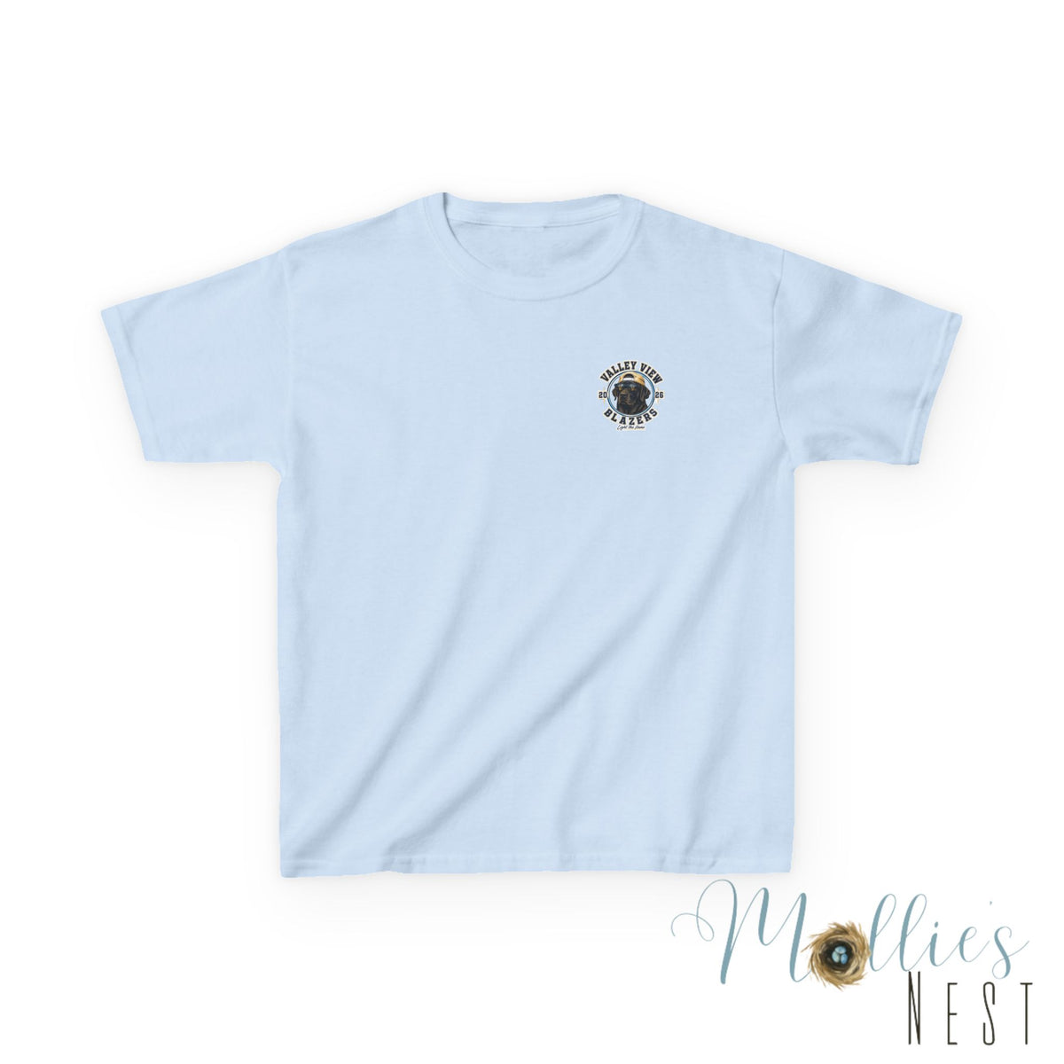 YOUTH.  Valley View Blazers Black Lab 2026 T-Shirt — Vintage Tee (2026)