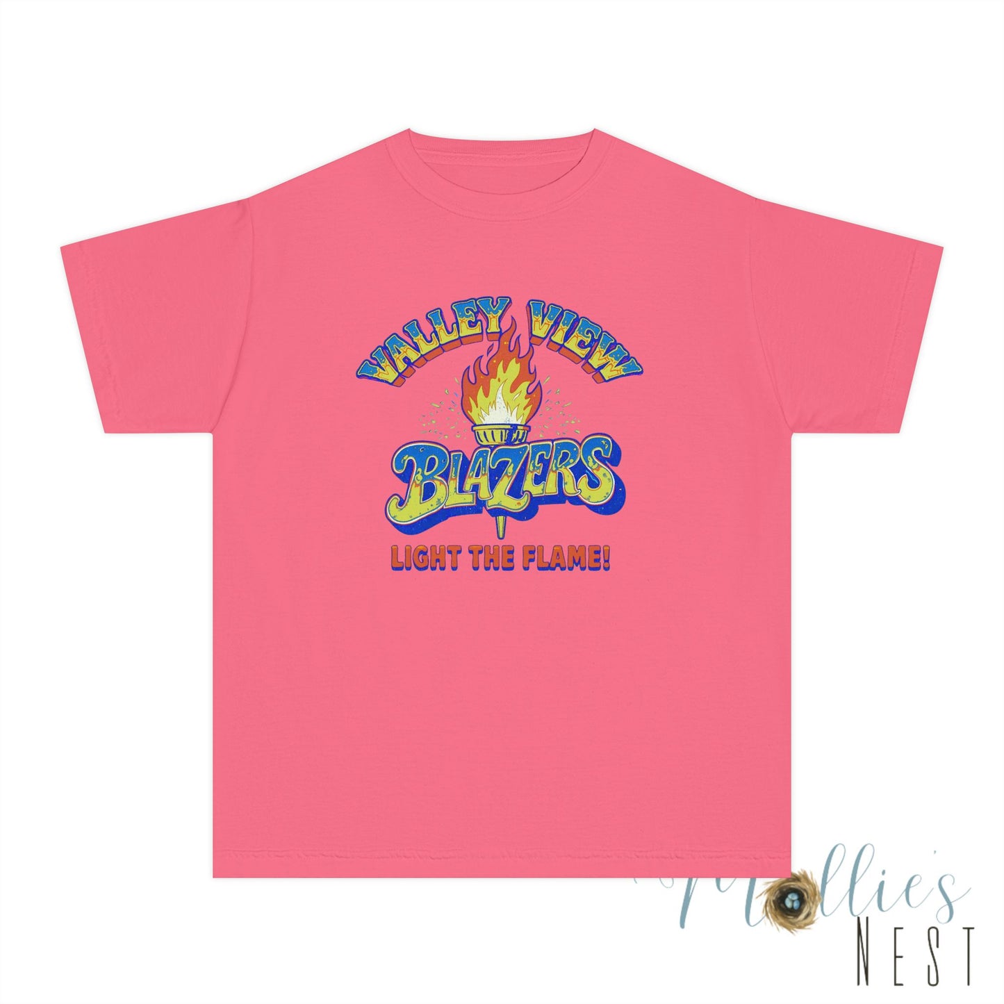 Valley View RETRO Torch Blazers Youth Tee – Light the Flame!