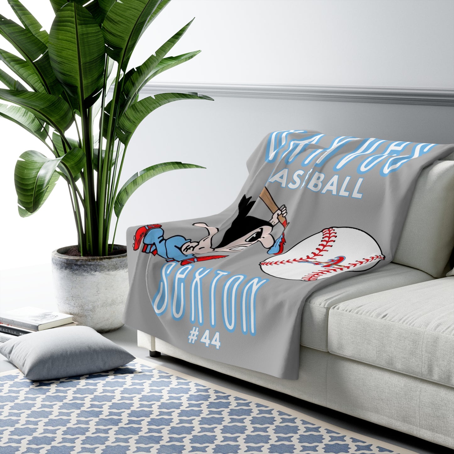 CUSTOM. Sexton (44) Natives Sherpa Fleece Blanket