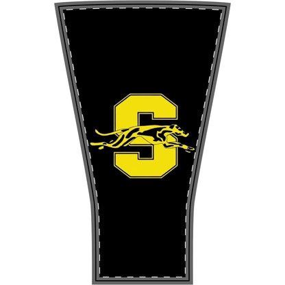Greyhound Salem Logo Arm Sleeve — Black & Yellow Athletic Compression Sleeve