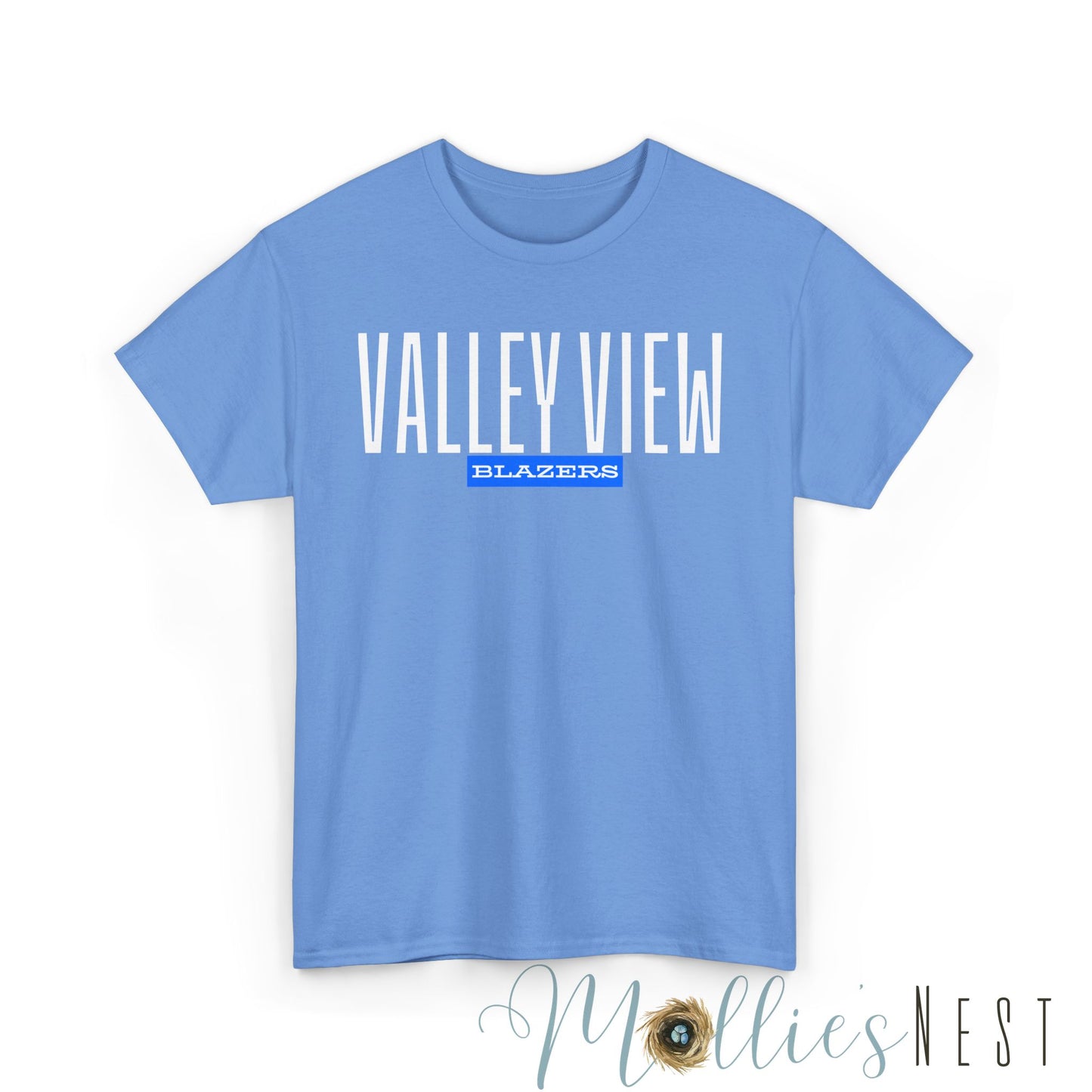 Unisex Heavy Cotton Tee. Valley View Classic School Name