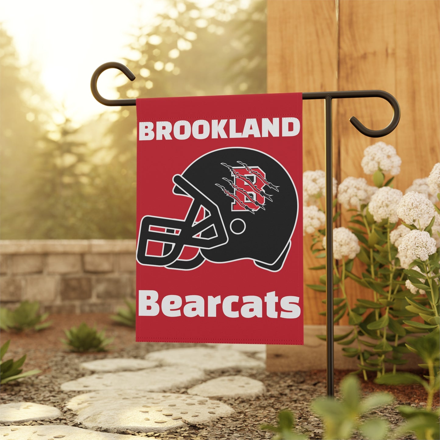 Brookland. Football Helmet Garden & House Banner