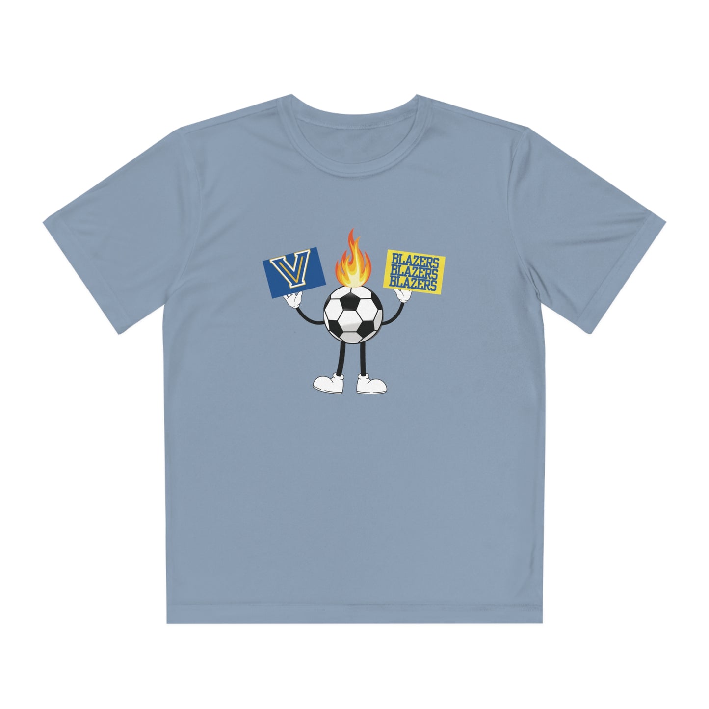 Youth Flame Soccer Competitor Tee