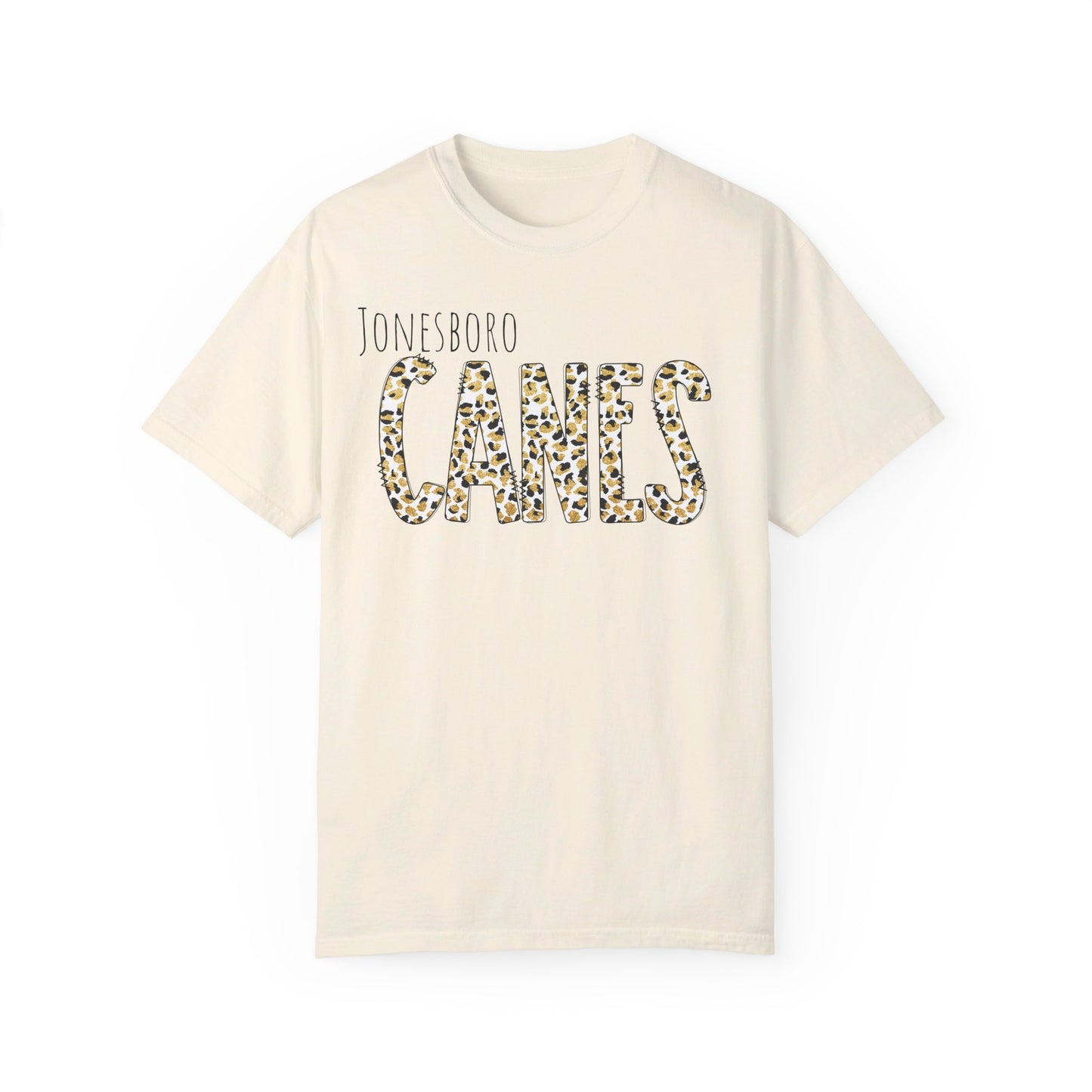 Jonesboro. Canes Leopard Garment-Dyed T-shirt