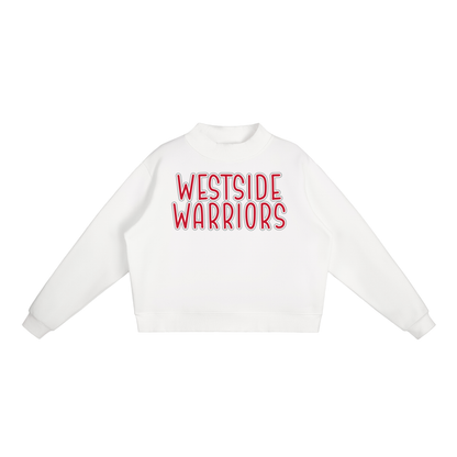 Essential Fleece Mock-Neck Crew Sweatshirt - Westside Warriors Stacked
