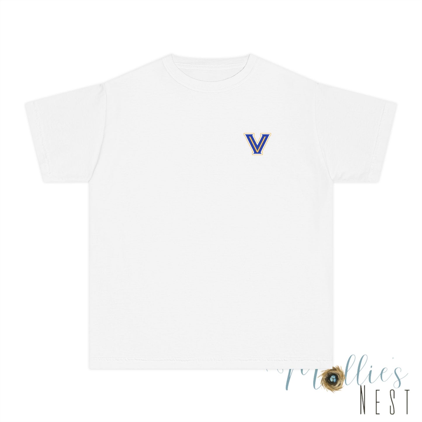 YOUTH Blazers Vin tage Logo T-Shirt — Retro Blue & Gold Team Logo T‑Shirt