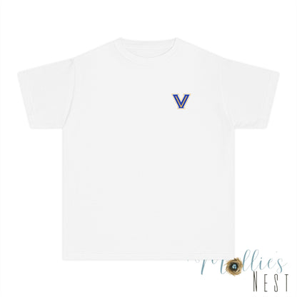 YOUTH Blazers Vin tage Logo T-Shirt — Retro Blue & Gold Team Logo T‑Shirt