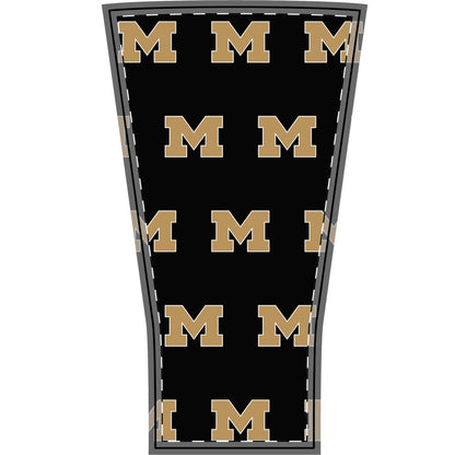 Manila Lions "M" Logo Pattern Arm Sleeve — Gold & Black Sports Compression Sleeve