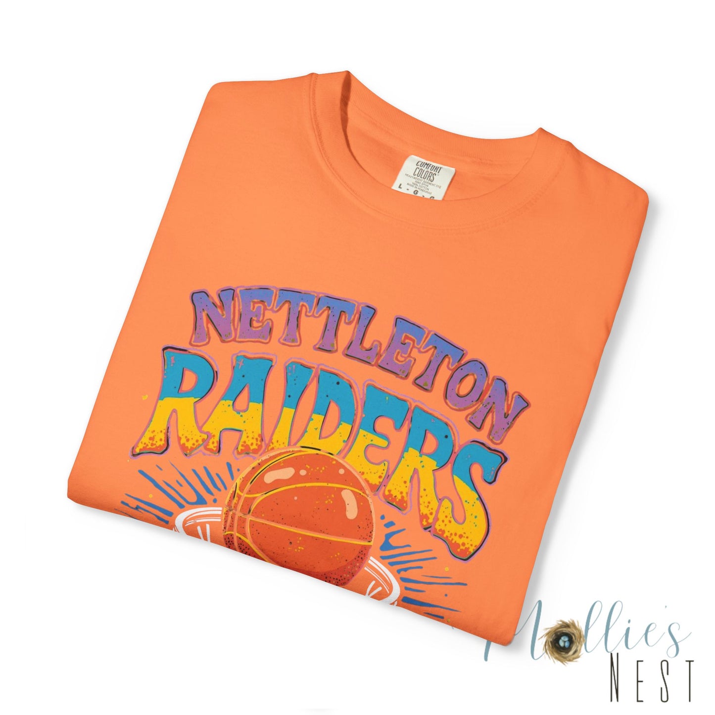 Unisex Basketball T-Shirt - 'Nettleton Raiders' Retro Basketball- Perfect for Game Day, Sports Events, Gift, Retro Vibe, Casual Wear