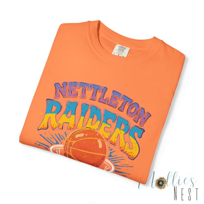 Unisex Basketball T-Shirt - 'Nettleton Raiders' Retro Basketball- Perfect for Game Day, Sports Events, Gift, Retro Vibe, Casual Wear