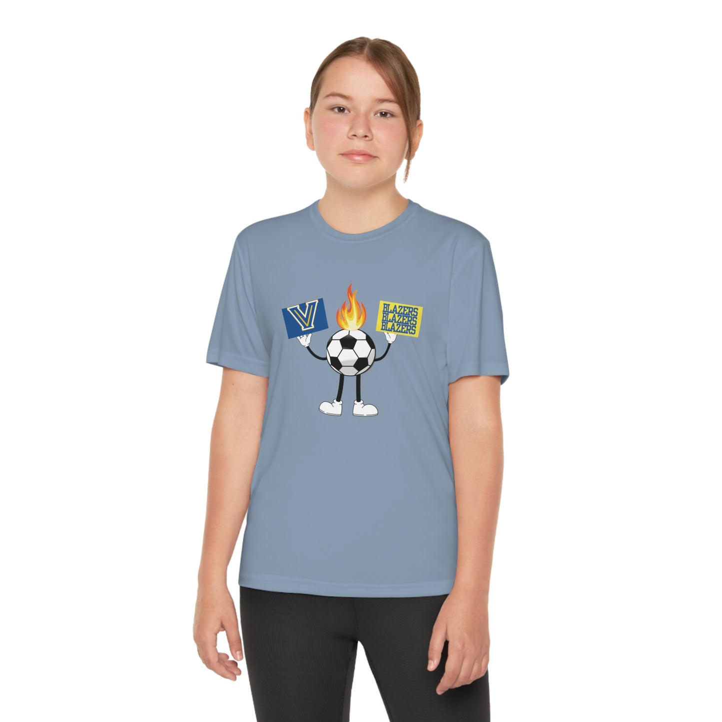 Youth Flame Soccer Competitor Tee