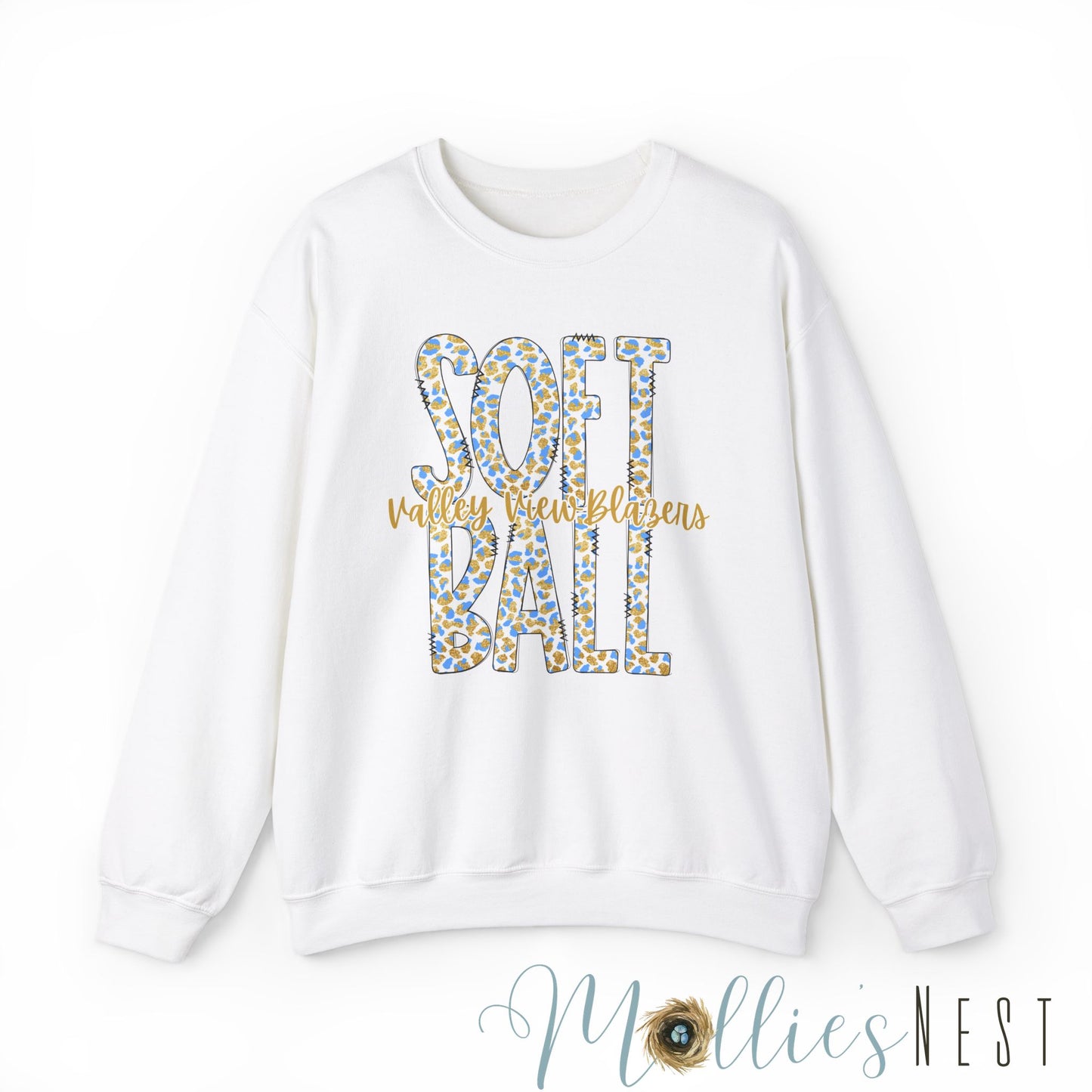 Softball Valley View Blazers .Crewneck Sweatshirt | Unisex Heavy Blend™ | Sporty Comfort for Athletes