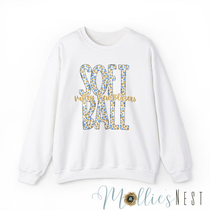 Softball Valley View Blazers .Crewneck Sweatshirt | Unisex Heavy Blend™ | Sporty Comfort for Athletes