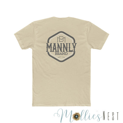 Unisex Cotton Crew Tee. MANNLY BRAND