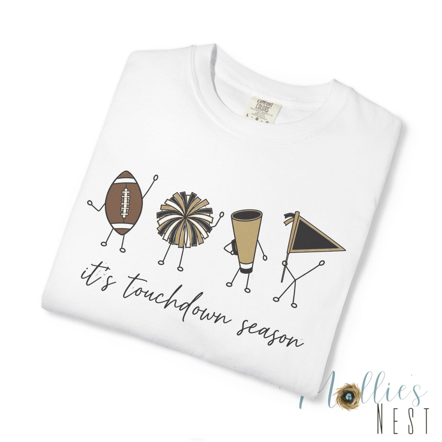 Touchdown Season (Black/Gold) - T-Shirt Football Friends Graphic