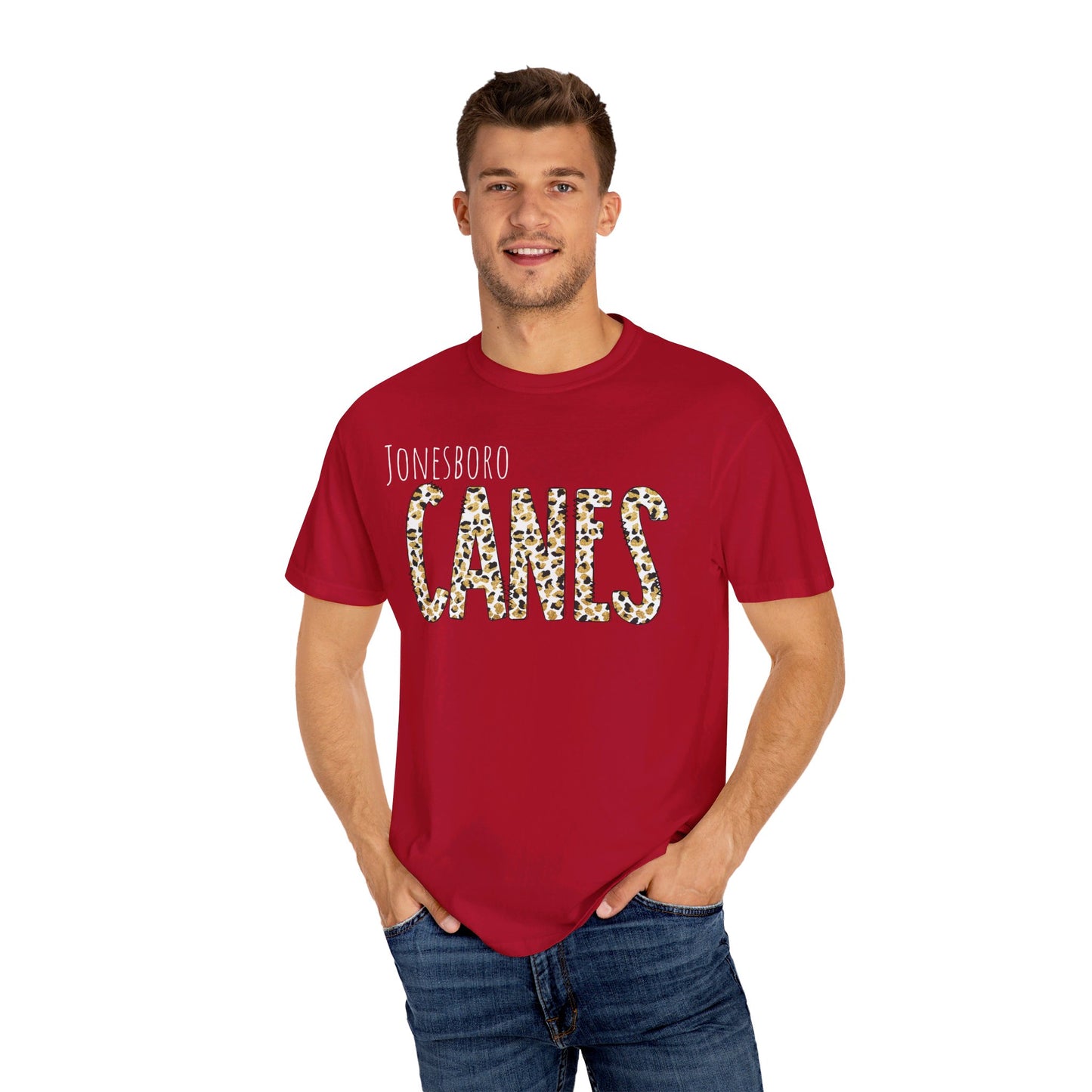 Jonesboro. Canes Leopard Garment-Dyed T-shirt