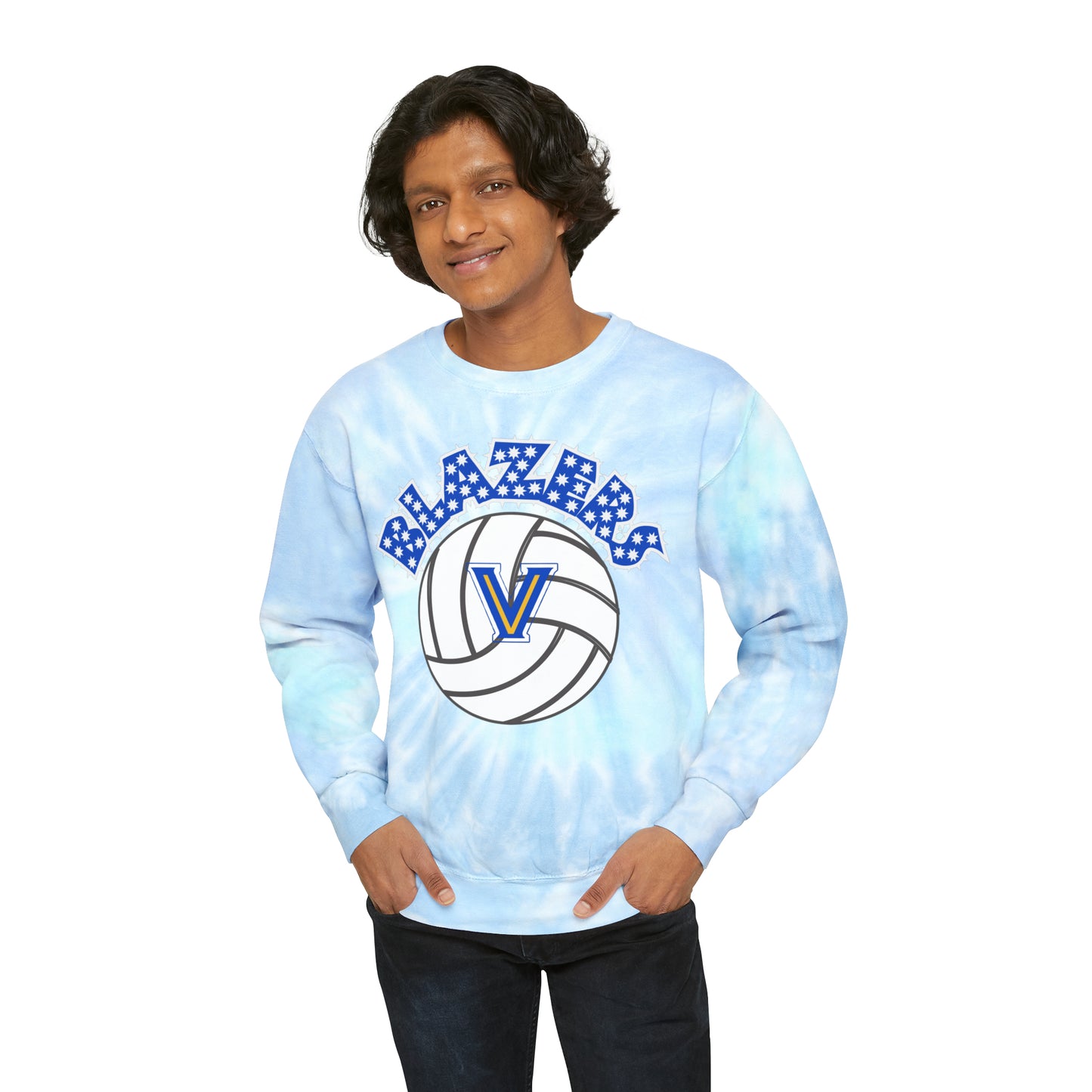 Blazers Volleyball Tie-Dye Sweatshirt