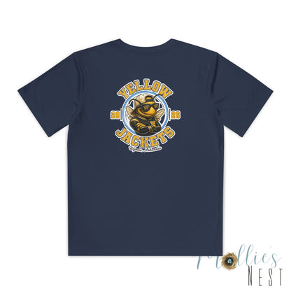 Yellow Jackets DRIFIT Youth Tee — Wynne Graphic Youth T-Shirt
