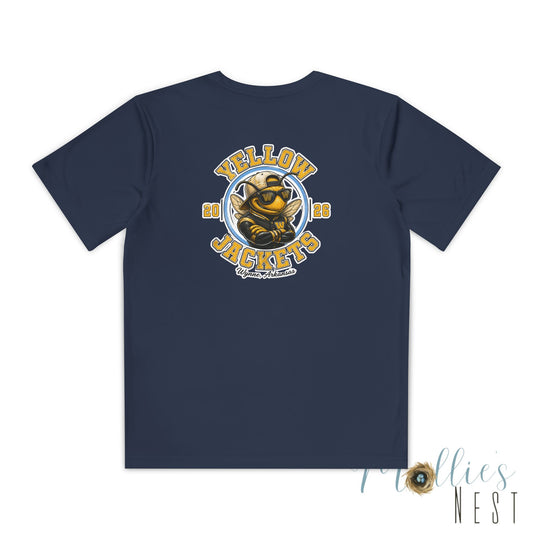Yellow Jackets DRIFIT Youth Tee — Wynne Graphic Youth T-Shirt