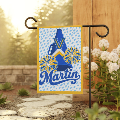 Personalized Garden Flag — Personalized ‘Martin’ Cheer Megaphone Design