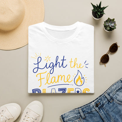 Light the Flame Blazers ADULT. T-Shirt — Inspirational School Spirit Tee