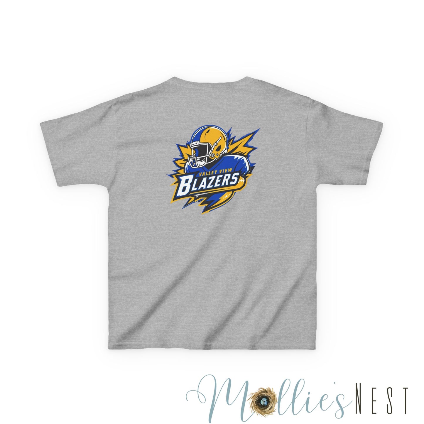 Blazer Kids Tee: Front/Back Football Design